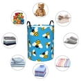thumbnail image 6 of Daiia flying Bees Laundry Hamper With Handles Large Storage Basket/Toy Organizer/Dirty Clothes Collapsible Waterproof For College Dorms, Bedroom,Bathroom, 6 of 8