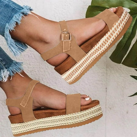 

HIBRO Fashion Women s Casual Shoes Breathable Thick-soled Outdoor Leisure Sandals