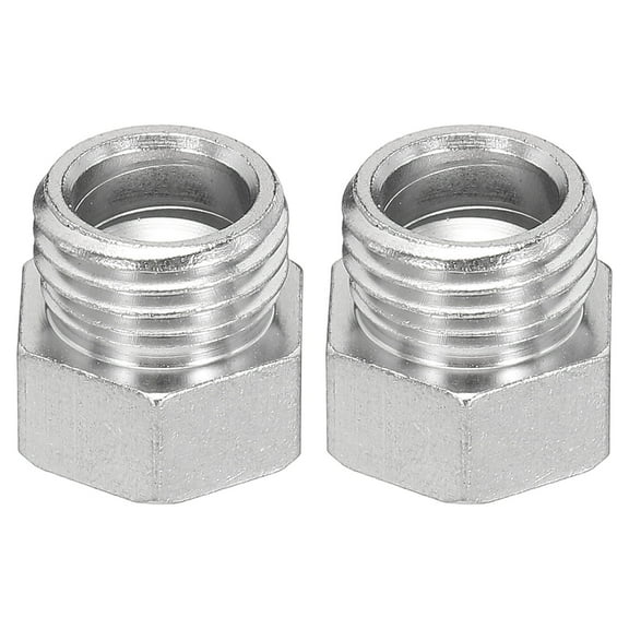 1/8 to 1/4 Air Brush Hose Adapter, 2 PCS 1/8" BSP Female to 1/4" BSP Male Fitting Conversion Adapter Nipple Connector