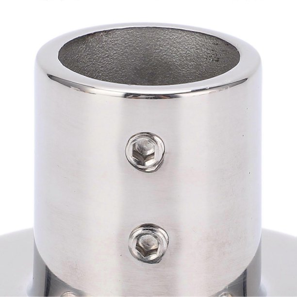 Boat Handrail Round Base Fitting 316 Stainless Steel Marine Hardware for 25mm/1in Tube90°