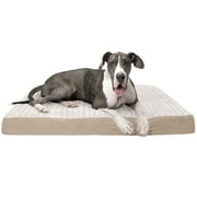 FurHaven Pet Products Ultra Plush Orthopedic Deluxe Mattress Pet Bed for Dogs & Cats - Cream, Jumbo Plus