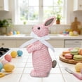 thumbnail image 1 of Yusimy Decorative Resin Bow - Tie Wicker - Effect Easter Rabbit Ornament for Easter Decor, 1 of 6