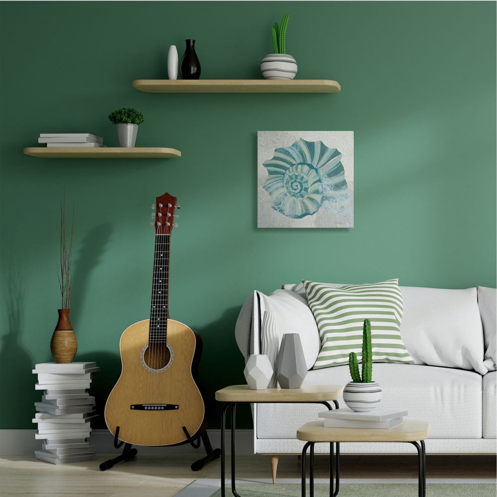 Stupell Industries Marine Nautilus Shell Beach Ocean Animal Painting Designed by Third and Wall