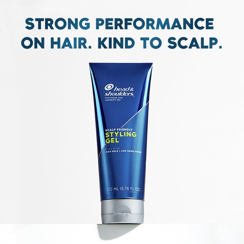 Head and Shoulders Anti-Dandruff Styling Hair Gel for Men, 6.76 fl oz