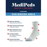 MediPeds Mens Non-Binding Ankle Socks, 6-Pairs
