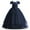 Blue, variant on KAWELL Girl's Ball Dress Lace Embroidered Tulle Flower Princess Party Beauty Dress