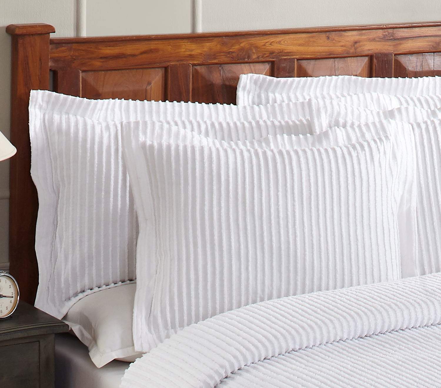 Better Trends Julian Euro Sham 26 in. X 26 in. White