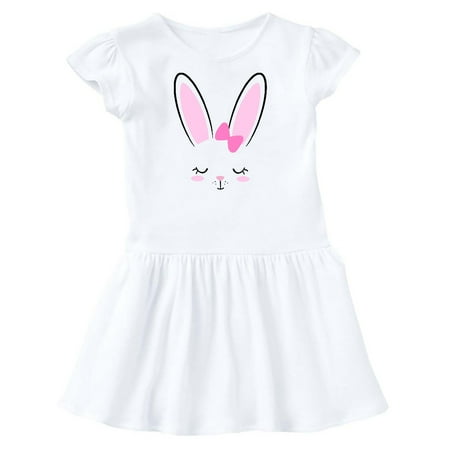 

Inktastic Easter Bunny Girl Face Gift Toddler Girl Dress