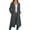 Gray, variant on Jackets for Women Solid Color Long Sleeve Hooded Zipper Outerwear Fall Winter Warm Soft Casual Long Coats with Pockets Gray M