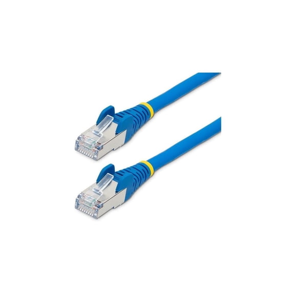 StarTech 20ft CAT6a Ethernet Cable - Low Smoke Zero Halogen (LSZH) - 10 Gigabit 500MHz 100W PoE RJ45 S/FTP Blue Network Patch Cord Snagless w/Strain Relief (NLBL-20F-CAT6A-PATCH)