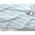 thumbnail image 2 of Soimoi Blue Rayon Crepe Fabric Watercolor Stripe Print Fabric by the Yard 46 Inch Wide, 2 of 3