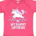 thumbnail image 4 of Inktastic My Nanny Loves Me Girl Unicorn Girls Baby Bodysuit, 4 of 5