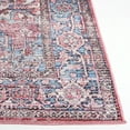 thumbnail image 5 of SAFAVIEH Serapi Adelaide Oriental Machine Washable Area Rug, Blue/Rust, 4' x 6', 5 of 13