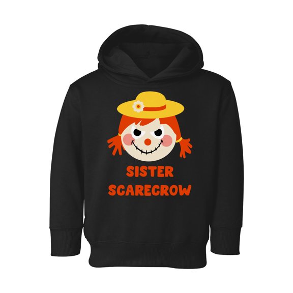 Awkward Styles Halloween Toddler Hoodie for Girls Sister Scarecrow Fleece Hooded Sweatshirt