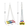 thumbnail image 2 of 6 piezas perchas para pájaros Gloria juguetes para columpios campana colgante Juguete para colgar hamacas y collares de pájaros, 2 of 9