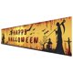 thumbnail image 2 of 98''x18 '' Feliz Halloween Decoración Garaje Cementerio Jardín Fondo Festival Decoración Colgante de pared Bandera E perfecl Cartel de halloween, 2 of 6