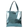 thumbnail image 1 of Bolsa Para Las Axilas Bolso de mano de mujer de gran capacidad de cuero de PU brillante informal para mujer (azul) Likrtyny Para Estrenar, 1 of 9