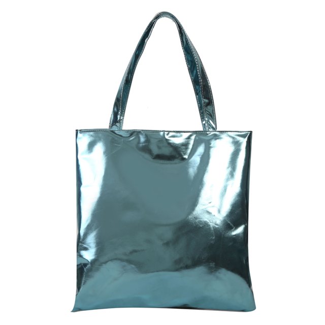 Bolsa Para Las Axilas Bolso de mano de mujer de gran capacidad de cuero de PU brillante informal para mujer (azul) Likrtyny Para Estrenar