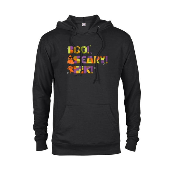 Disney and Pixar Halloween Boo! Scary! Eek! Jack-Jack & Dug - Pullover Hoodie for Adults - Customized-Black
