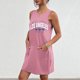 thumbnail image 4 of Vestido de Verano para Mujeres, Vestido de Cuello Redondo sin Mangas de Bolsillo de Impresión de Moda Casual Hecha de 95% Poliéster 5% Spandex para Primavera Verano, Vestido Sexy para Mujeres, 4 of 4