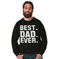 thumbnail image 4 of Best Dad Ever Worlds Coolest Father Men's Big & Tall Crewneck Sweatshirt Brisco Brands 3X, 4 of 5