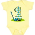 thumbnail image 3 of Inktastic Argyle Golf 1st Birthday Boys Baby Bodysuit, 3 of 5