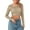 Beige#501, variant on Womens Tops Sequin Top Glitter Party Club Jumper Long Sleeve Crew Neck Crop Skinny Sparkly Tee Crop Tops for Women