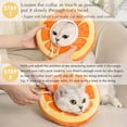 thumbnail image 6 of Adjustable Soft Cat Donut Collar for Surgery Recovery – Cute Kitten Cone to Stop Licking, Washable & Comfortable Pet Neck Pillow, Orange M, 6 of 6