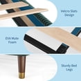 thumbnail image 5 of Ataucjin Twin/Full/Queen/King Size Platform Bed Frame, Modern Twin Bed Frame with Upholstered Headboard and Strong Metal Slats Support, No Boxing Spring Needed, Easy Assembly, 5 of 7