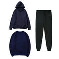 thumbnail image 1 of ZVAVZ Two Piece Outfits for Women Going Out Lady Solid Color Spring Outfits Crewneck Long Sleeve Pullover Lightweight Loose Pants Tracksuit Sweatsuits 2Pcs Sets Womens, 1 of 5