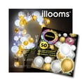 thumbnail image 1 of illooms Light Up LED Gold, Silver & White Balloons 50PK, 1 of 9