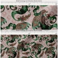 thumbnail image 2 of Soimoi Cotton Poplin Fabric Leaves Paisley Printed Craft Fabric by The Yard 42 Inch Wide, 2 of 7