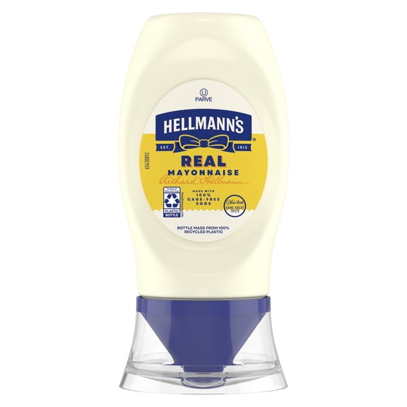 Hellmann's Real Mayonnaise Condiments, 5.5 fl oz Squeeze Bottle