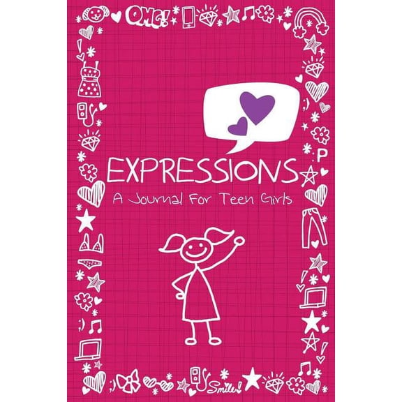 Speedy Publishing LLC Expressions Journal for Teen Girls, Lockable, 150 Pages