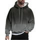 thumbnail image 2 of Sudadera con capucha para hombre, estilo casual, con cuello redondo, estampado, manga larga, blusa de poliéster, 2 of 6