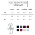 thumbnail image 4 of Womens Zip Up Fleece Robe Warm Loose Flannel Fleece Bathrobe Plush Zipper Lounger Robe for Ladies, 4 of 6