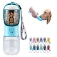 thumbnail image 1 of Botella de agua para perros Cibaabo con recipiente de comida 300 ml/560 ml, 1 of 6