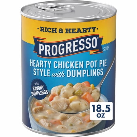 2X - Progresso Hearty Chicken Pot Pie Style with Dumplings Canned Soup 18.5 oz