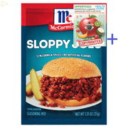 Mccormick Sloppy Joes Seasoning Mix, 1.31 Oz ( Pack of One ) Bundle with OFFERTOGO Health Guide
