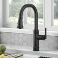 thumbnail image 2 of KRAUS Allyn Industrial Pull-Down Single Handle Kitchen Faucet in Matte Black, 2 of 7