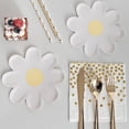 thumbnail image 2 of 10pcs Small Daisy Picnic Tableware Disposable Flower Dinner Plate Decorative Cake Tray For Children's Birthday Party, 2 of 10