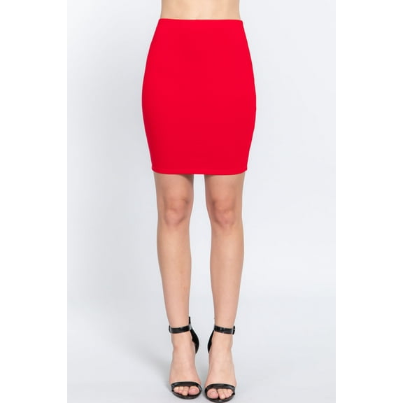 Women's Sleek and Chic Essential Ponte Mini Skirt