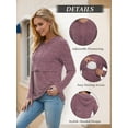 thumbnail image 4 of Women's Long Sleeve Maternity Nursing Tops Breastfeeding Shirt Hoodie, 4 of 5