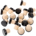 thumbnail image 1 of 20 tapones de aluminio negro para botellas de vino, de polímero, de corcho rojo, para botellas de bebidas, tapones de sellado, 1 of 6