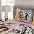 thumbnail image 2 of Ambesonne Colorful Quilted Coverlet 3 Pcs, Chief Portrait, Queen Size, Multicolor, 2 of 3