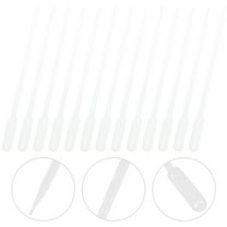 Homoyoyo 100pcs Disposable Plastic Pipettes Droppers for Accurate Liquid Transfer, Home Experiments, Essential Oils, Lab Use