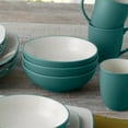 thumbnail image 6 of Noritake Colorwave Turquoise Set of 4 Soup/Cereal Bowls, 6 of 7