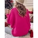 thumbnail image 4 of Suéteres navideños Tsseiatte para mujer, jersey de manga larga con cuello alto y letras bordadas, tops casuales de punto, 4 of 6