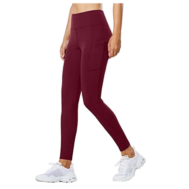 Pantalones de yoga para mujer Leggings impermeables con forro polar Cintura alta Invierno cálido Senderismo Running Leggings Bolsillos Fridja hfkajh104325