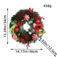 thumbnail image 3 of Corona Puerta Delantera Pino Navidad Artificial Del para Y Ventana, 3 of 9
